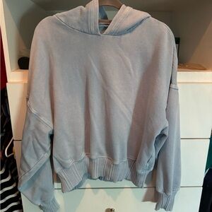 Aerie Cropped Hoodie - Cloud Wash